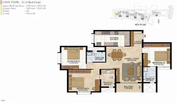 Featured Image of Prestige Westwoods Floor Plan 3